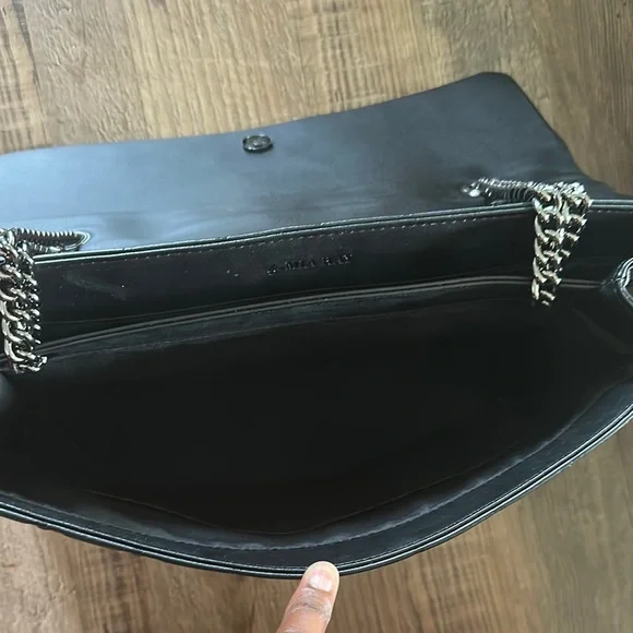 Black Luxury Shoulder Bag with Monogram Design Bundle - Picture 2 of 5